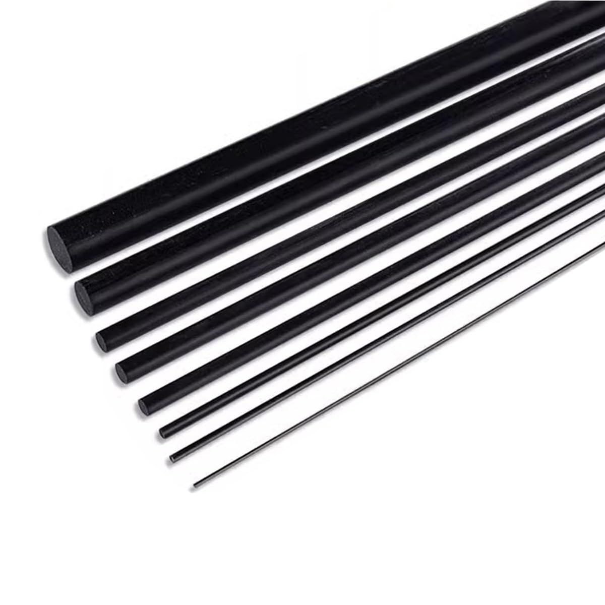 1mm-1000mm-carbon-fiber-rods-2pcs 1mm carbon fiber rod for RC drone projects